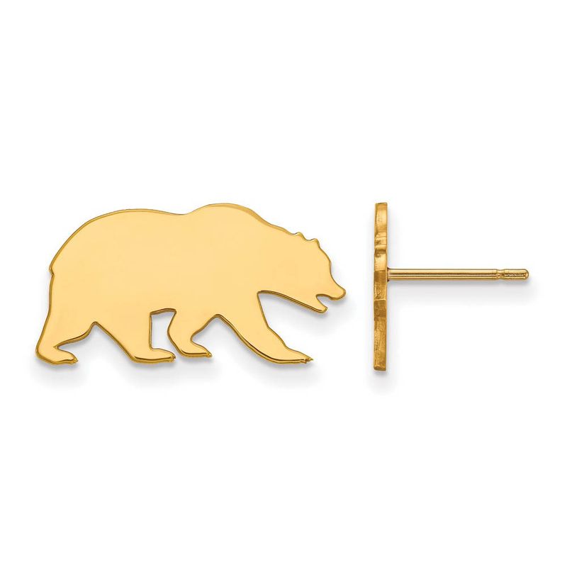 10k Yellow Gold Cal Berkeley Post Earrings